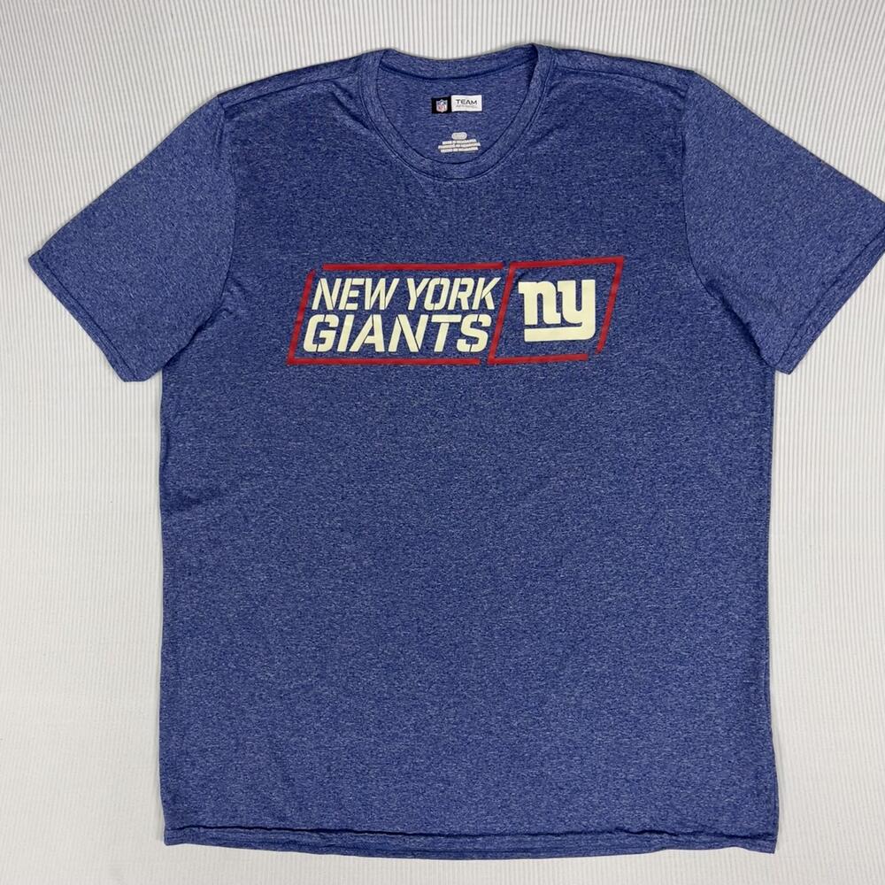 New York Giants Shirt Mens Large Blue NFL Football NFL Team Apparel Graphic Tee